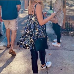 Free People Floral Swing Tank Top